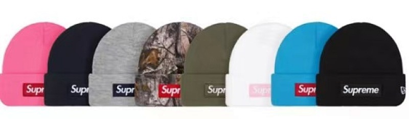 ¥109 25FW BOX cold hat black white floral gray colorful blue army green rose red